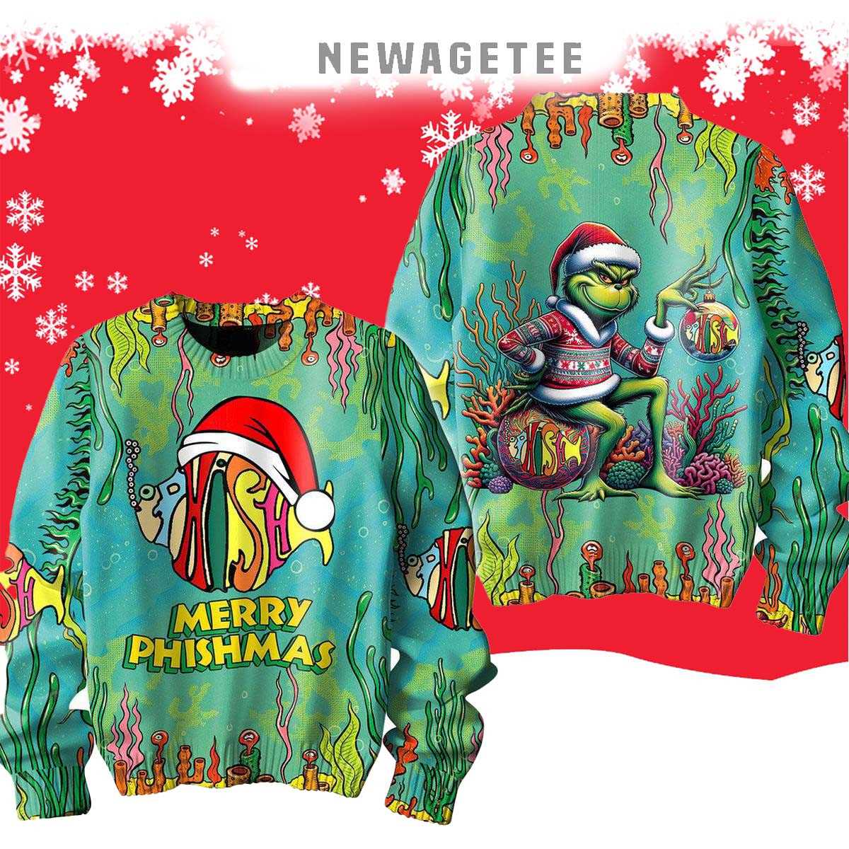 Phish Merry Phishmas The Grinch Waiting For 2024 Christmas Ugly Sweater Phish Merry Phishmas The Grinch Waiting For 2024 Christmas Ugly Sweater