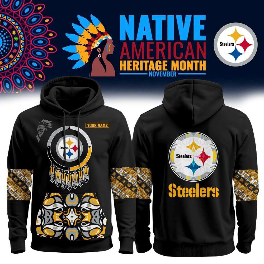Pittsburgh Steelers Native American Heritage Month Hoodie Pittsburgh Steelers Native American Heritage Month Hoodie