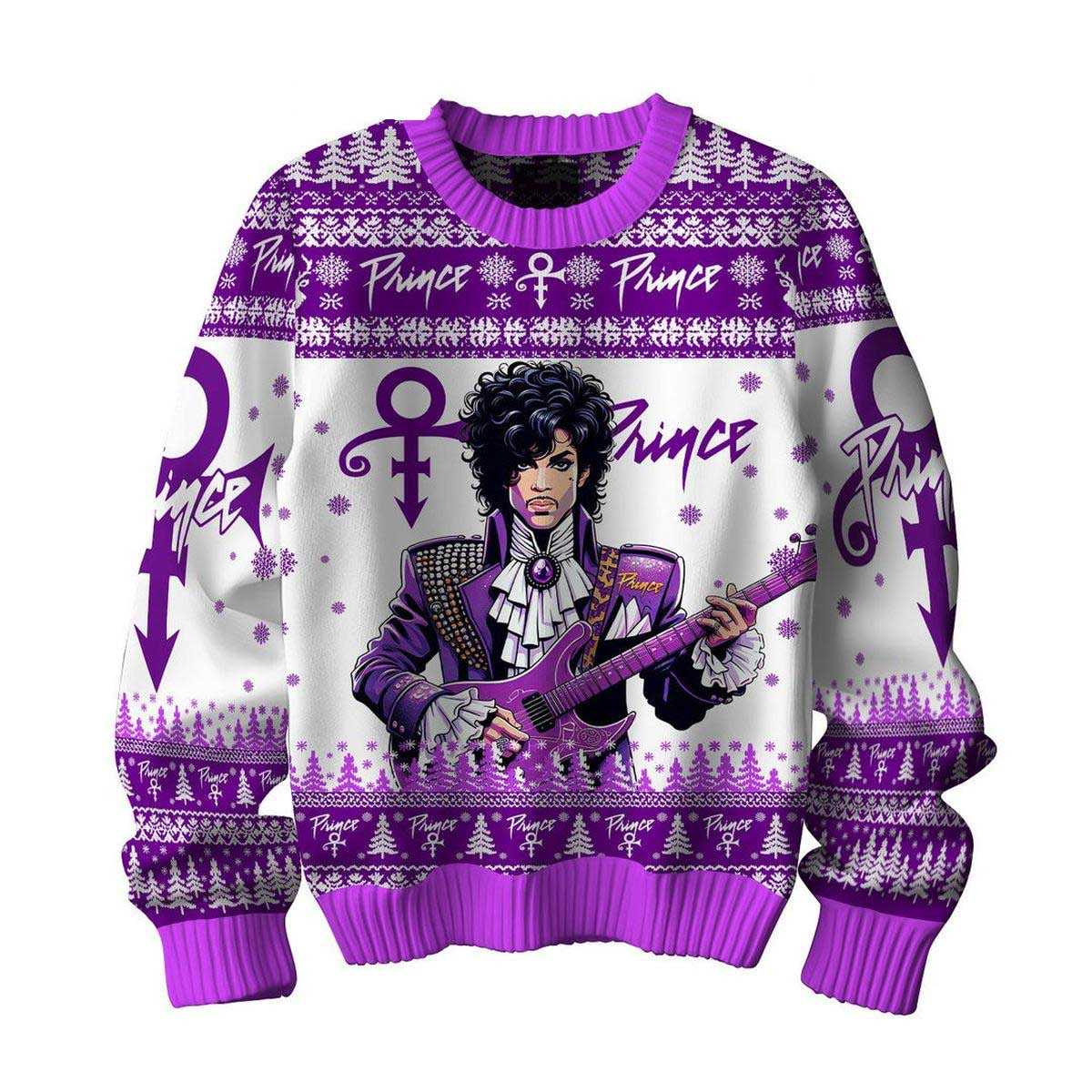 Prince Purple Rain 2025 In Christmas Ugly Sweater Prince Purple Rain 2025 In Christmas Ugly Sweater