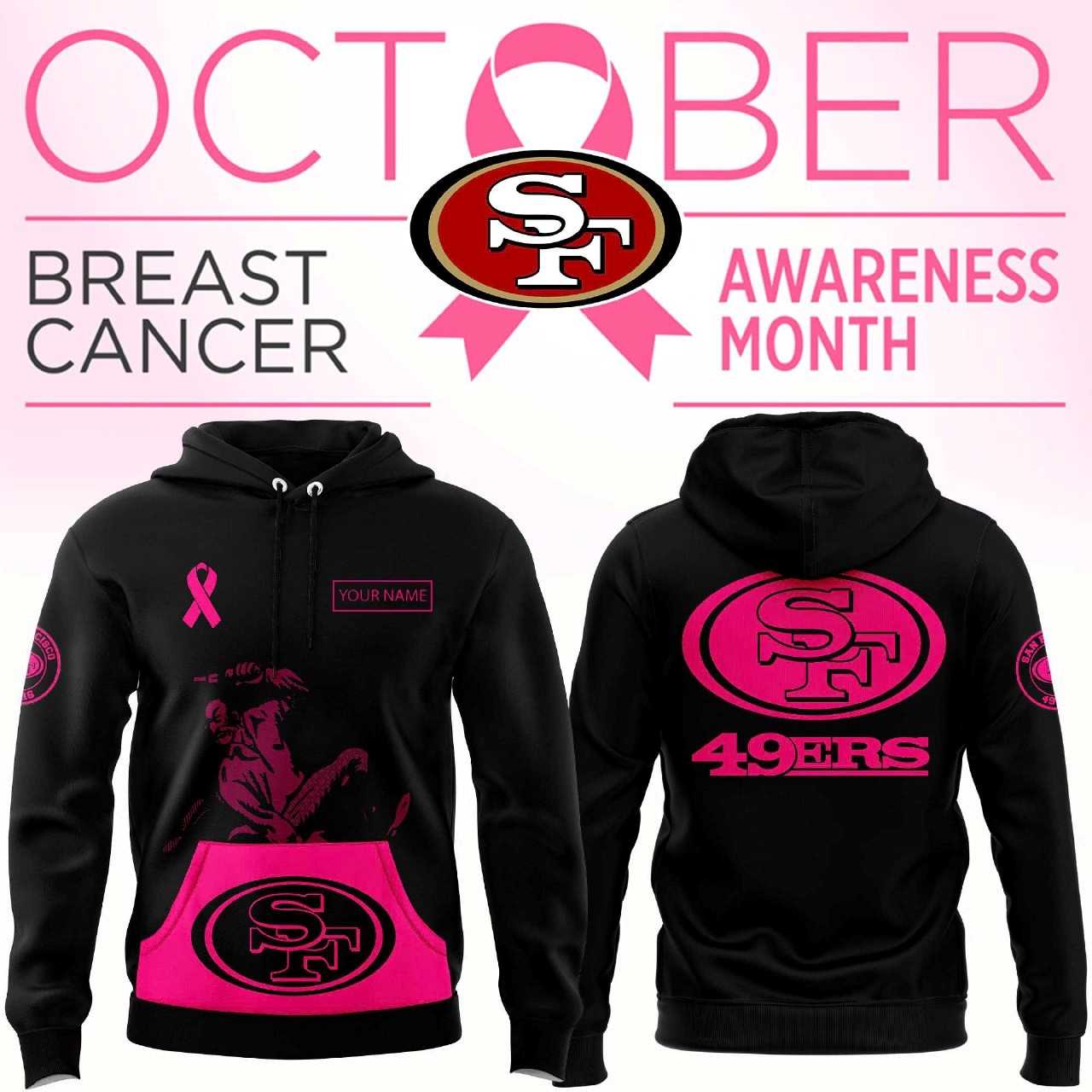 Seattle Seahawks Breast Cancer Awareness Hoodie