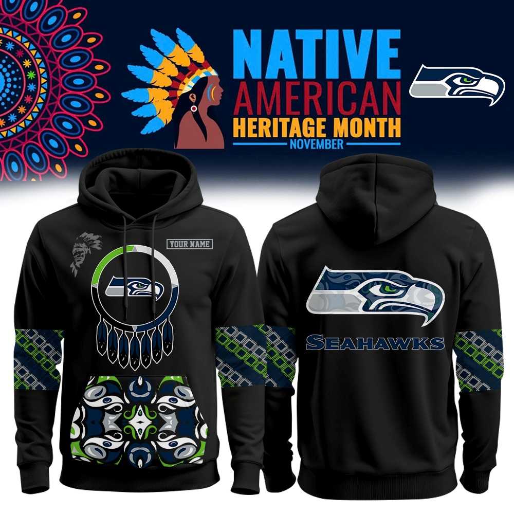Seattle Seahawks Native American Heritage Month Hoodie