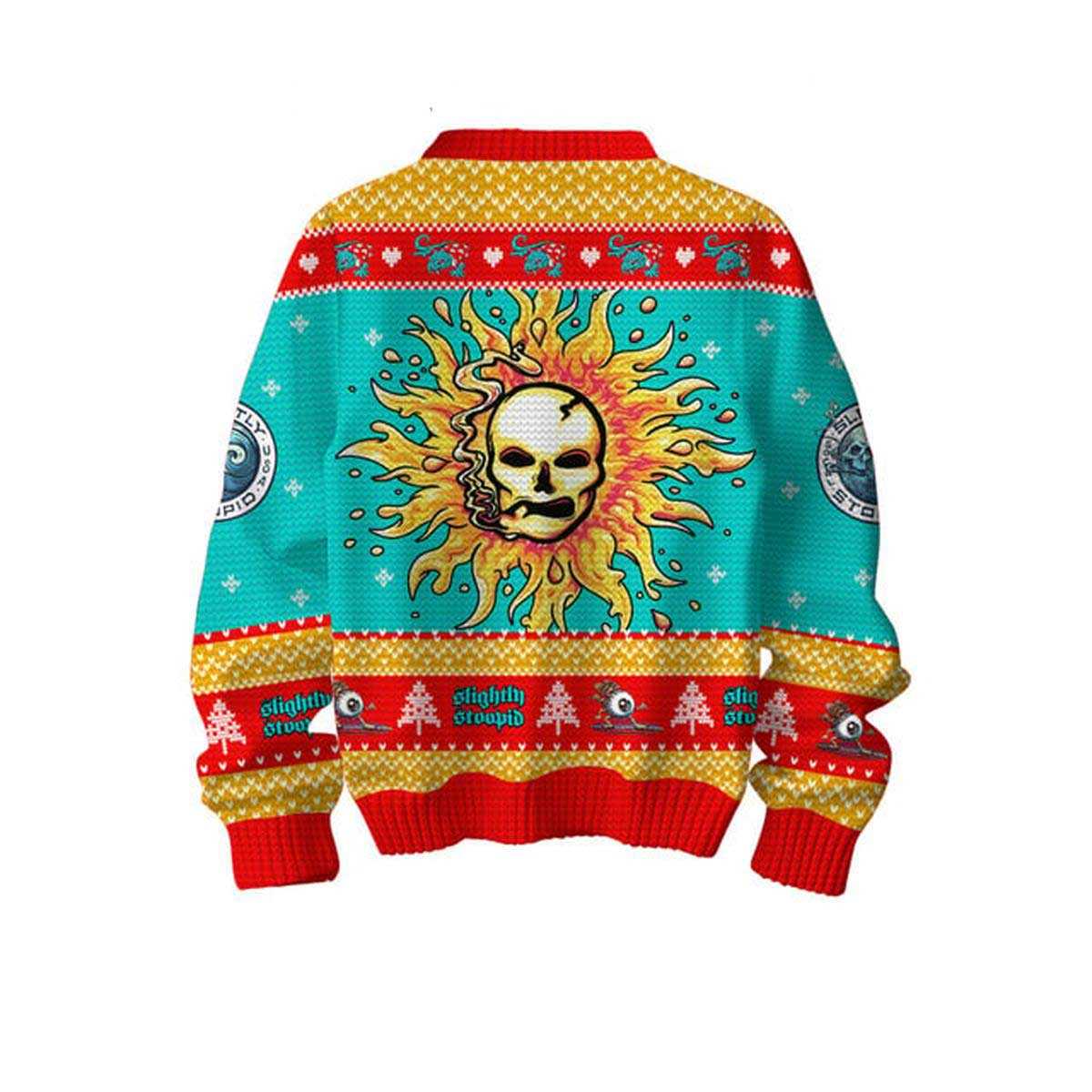 Slightly Stoopid Im With Stoopid Be Merry Christmas Ugly Sweater Slightly Stoopid Im With Stoopid Be Merry Christmas Ugly Sweater