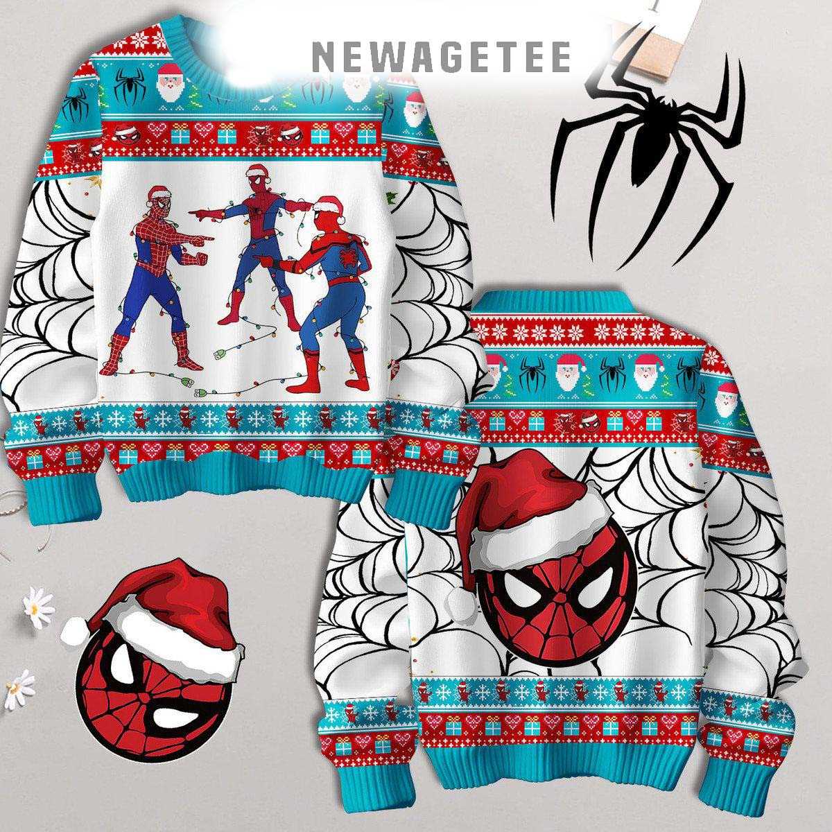 Spider-man All I Want For Christmas Marvel Movies Ugly Sweater Spider-man All I Want For Christmas Marvel Movies Ugly Sweater