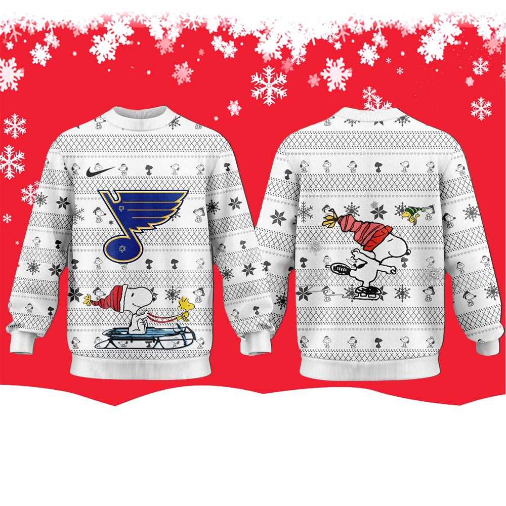 Tampa Bay Lightning Snoopy Peanuts 2025 Ugly Christmas Sweater