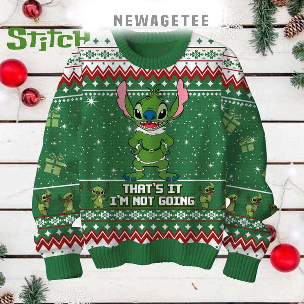 Stitch Merry Christmas Thats It Im Not Going Ugly Sweater Stitch Merry Christmas Thats It Im Not Going Ugly Sweater