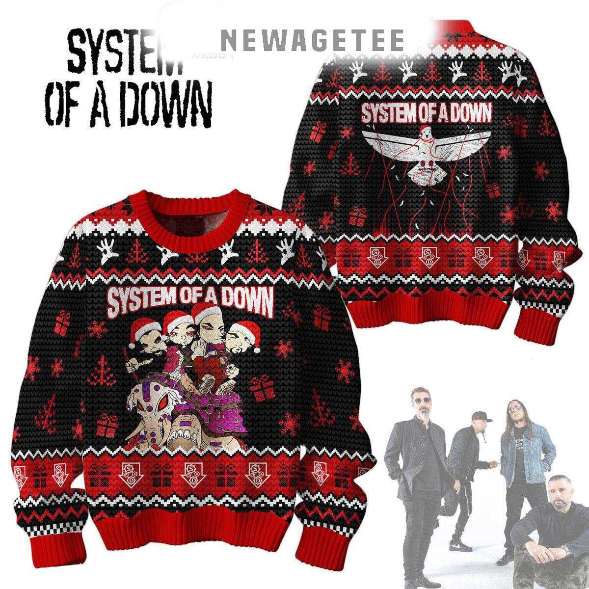 System Of A Down Merry 2025 Christmas Ugly Sweater