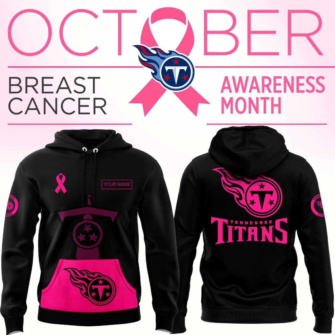 Tennessee Titans Breast Cancer Awareness Hoodie