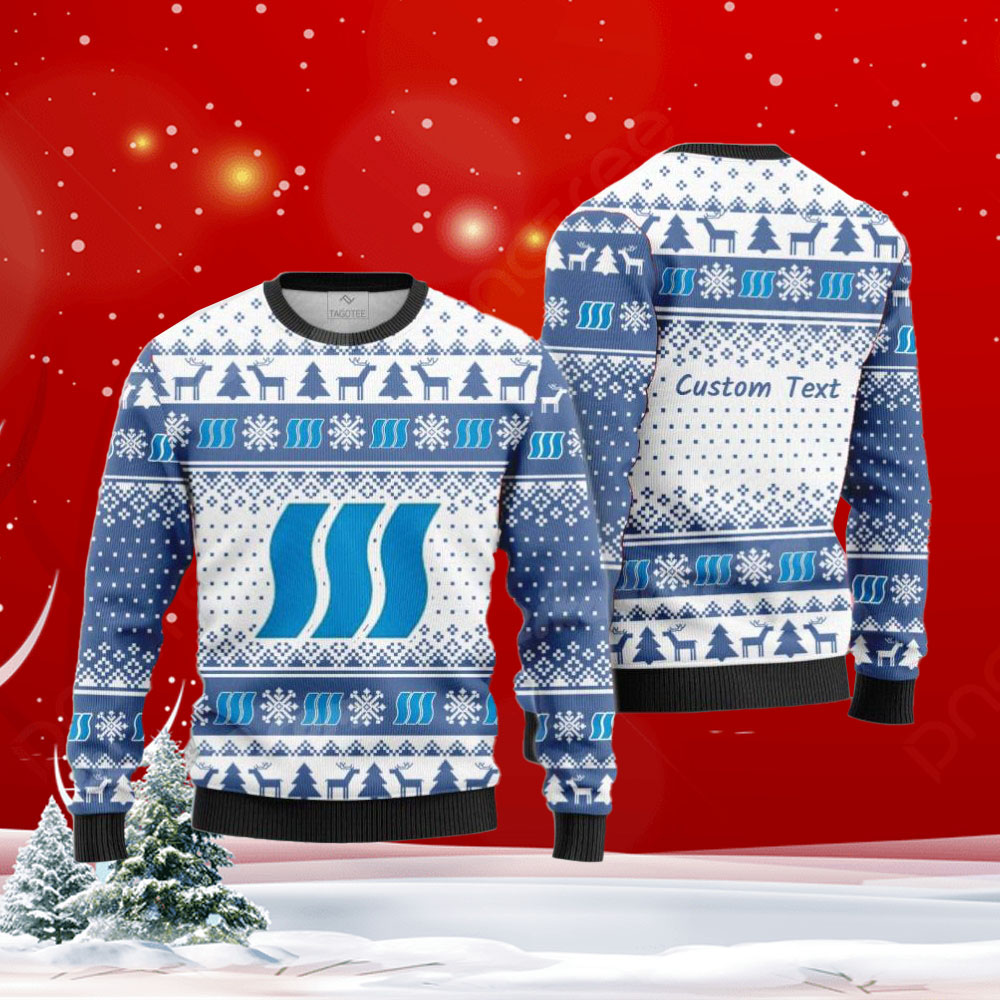 Triple S Management Corporation Logo Ugly Christmas Sweater Triple S Management Corporation Logo Ugly Christmas Sweater