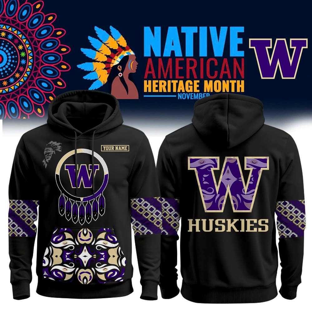 Washington Huskies Native American Heritage Month Hoodie
