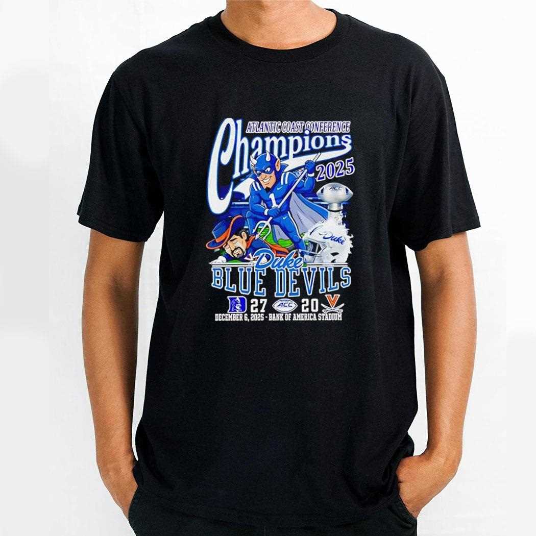 Atlantic Coast Conference Champions 2025 Duke Blue Devils Winner Tee