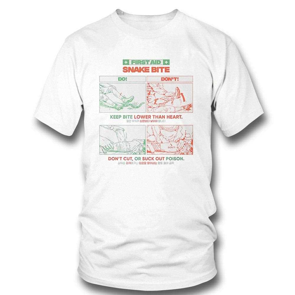 First Aid Snake Bite Keep Bite Lower Than Heart Tee