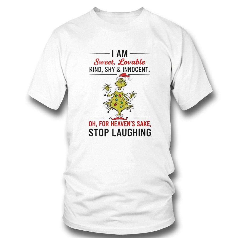 Grinch I Am Sweet Lovable Kind Shy And Innocent Christmas 2025 Tee