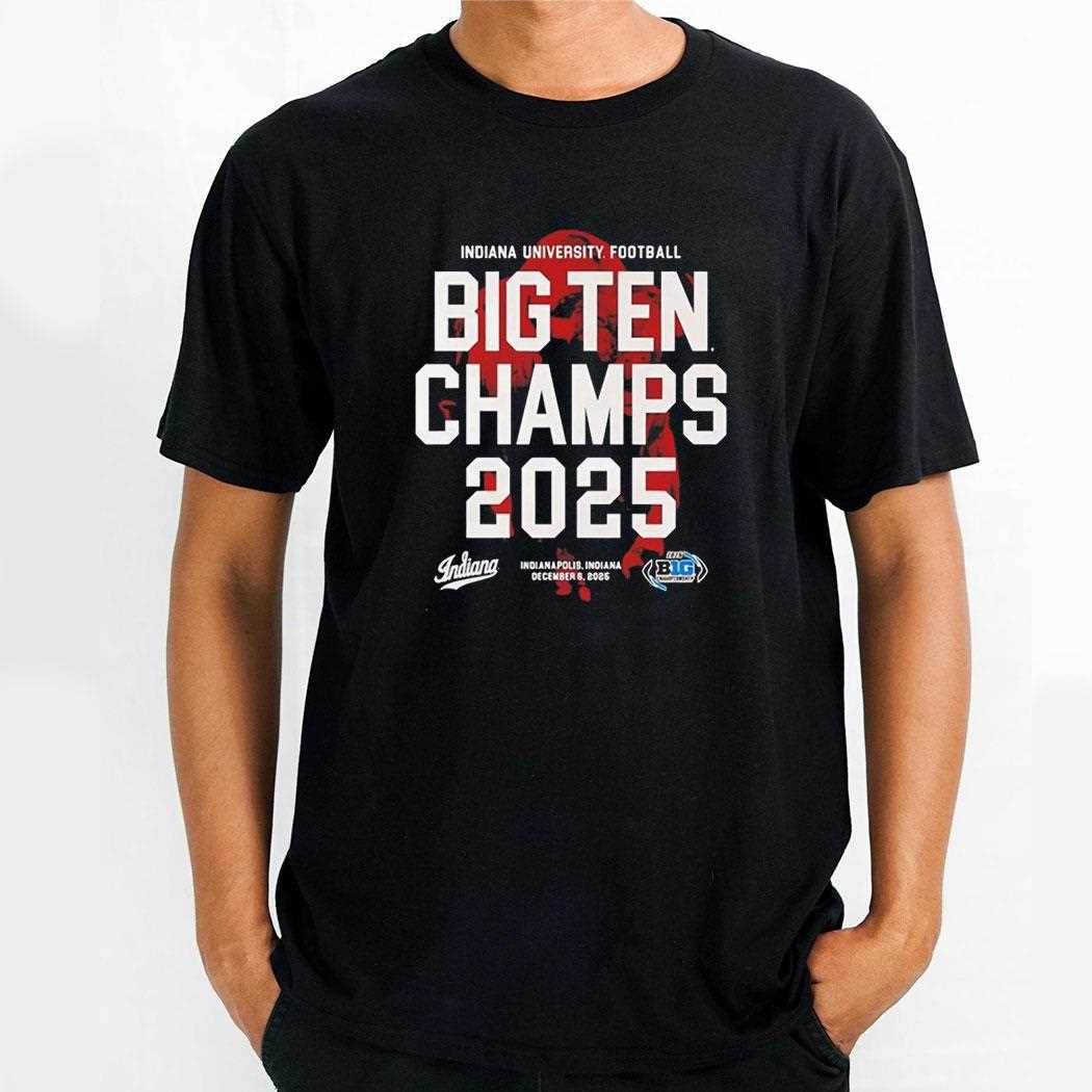 Indiana Hoosiers Big Ten Champions 2025 Tee