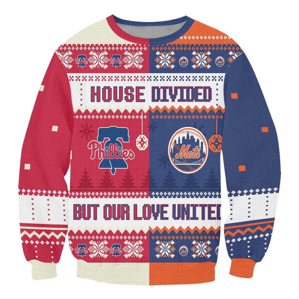 Pittsburgh Steelers Miami Dolphins Nfl House Divided But Our Love United Ugly Christmas Sweater