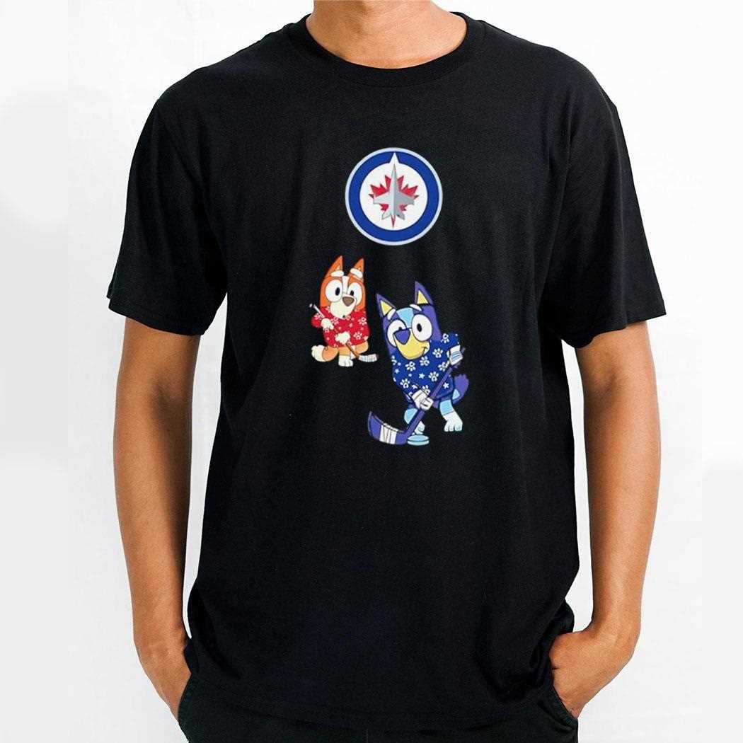 Winnipeg Jets Bluey Christmas Night 2025 Gameday Tee