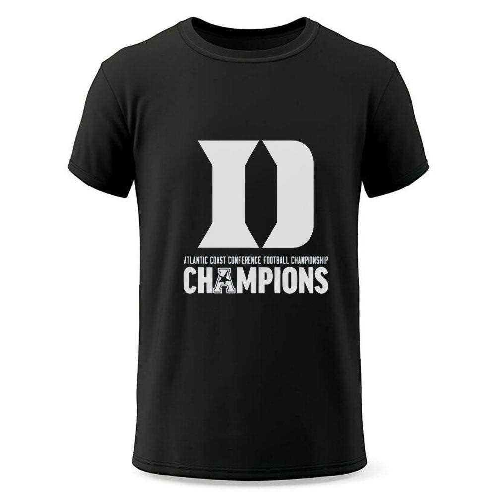 Duke Blue Devils Football Atlantic Coast Conference Championship Tee Duke Blue Devils Football Atlantic Coast Conference Championship Tee