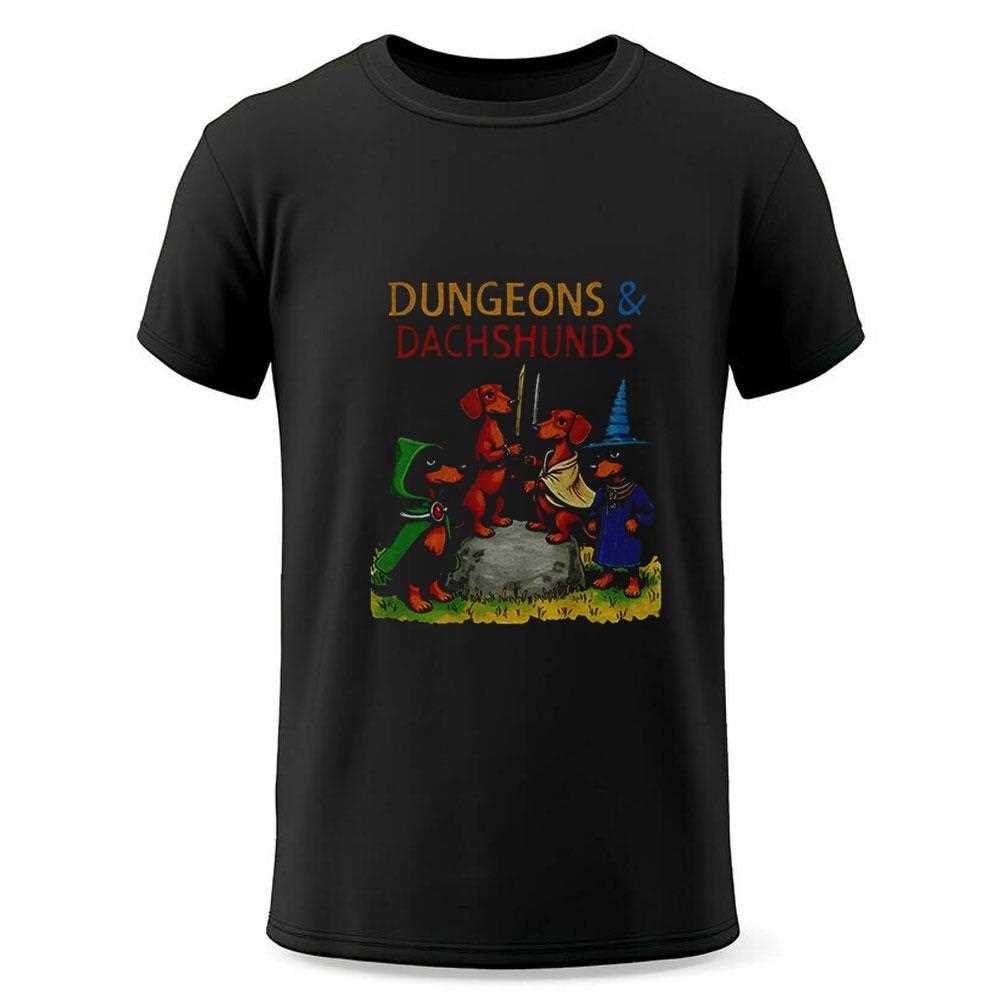 Dungeons And Dachshunds Weenie Dog Tee Dungeons And Dachshunds Weenie Dog Tee