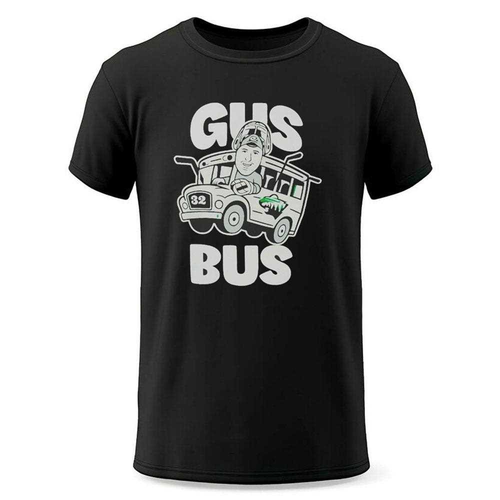 Filip Gustavsson Gus Bus Minnesota Wild Hockey Tee Filip Gustavsson Gus Bus Minnesota Wild Hockey Tee