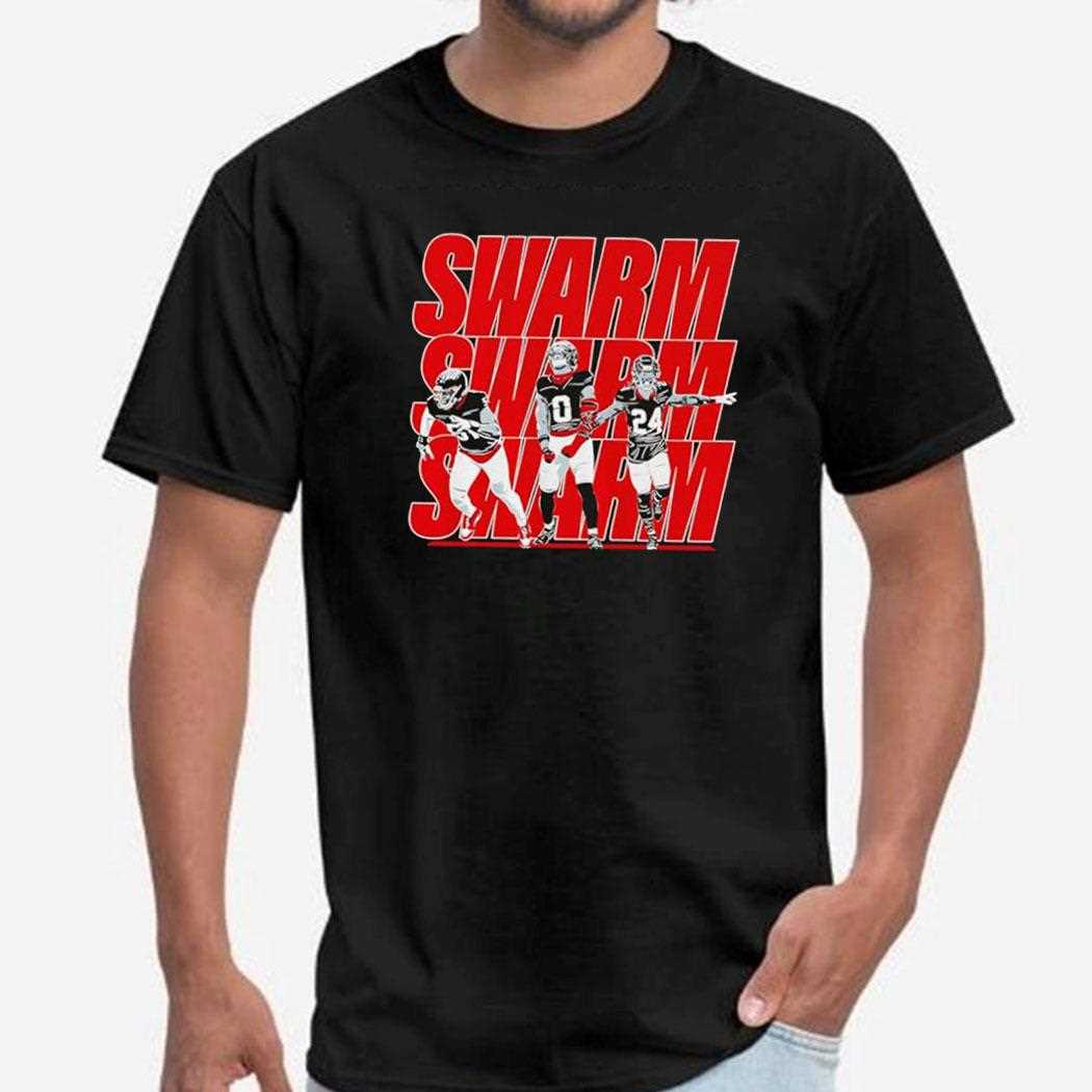 Houston Texans Will Anderson Jr Azeez Al-shaair And Derek Stingley Jr Swarm Shirt