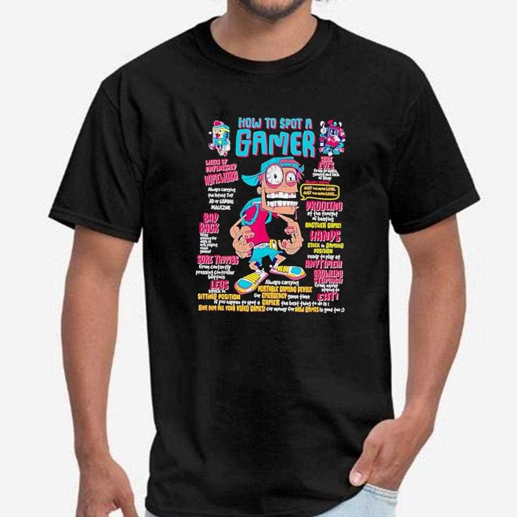 How To Spot A Game Caricature Graphic Tee