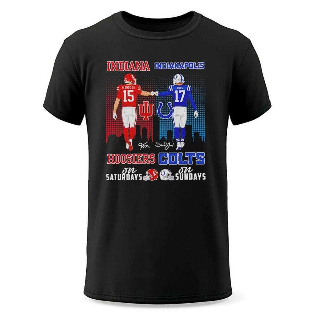 Indiana Indianapolis Hoosiers Colts Football Saturday Sunday Tee Indiana Indianapolis Hoosiers Colts Football Saturday Sunday Tee