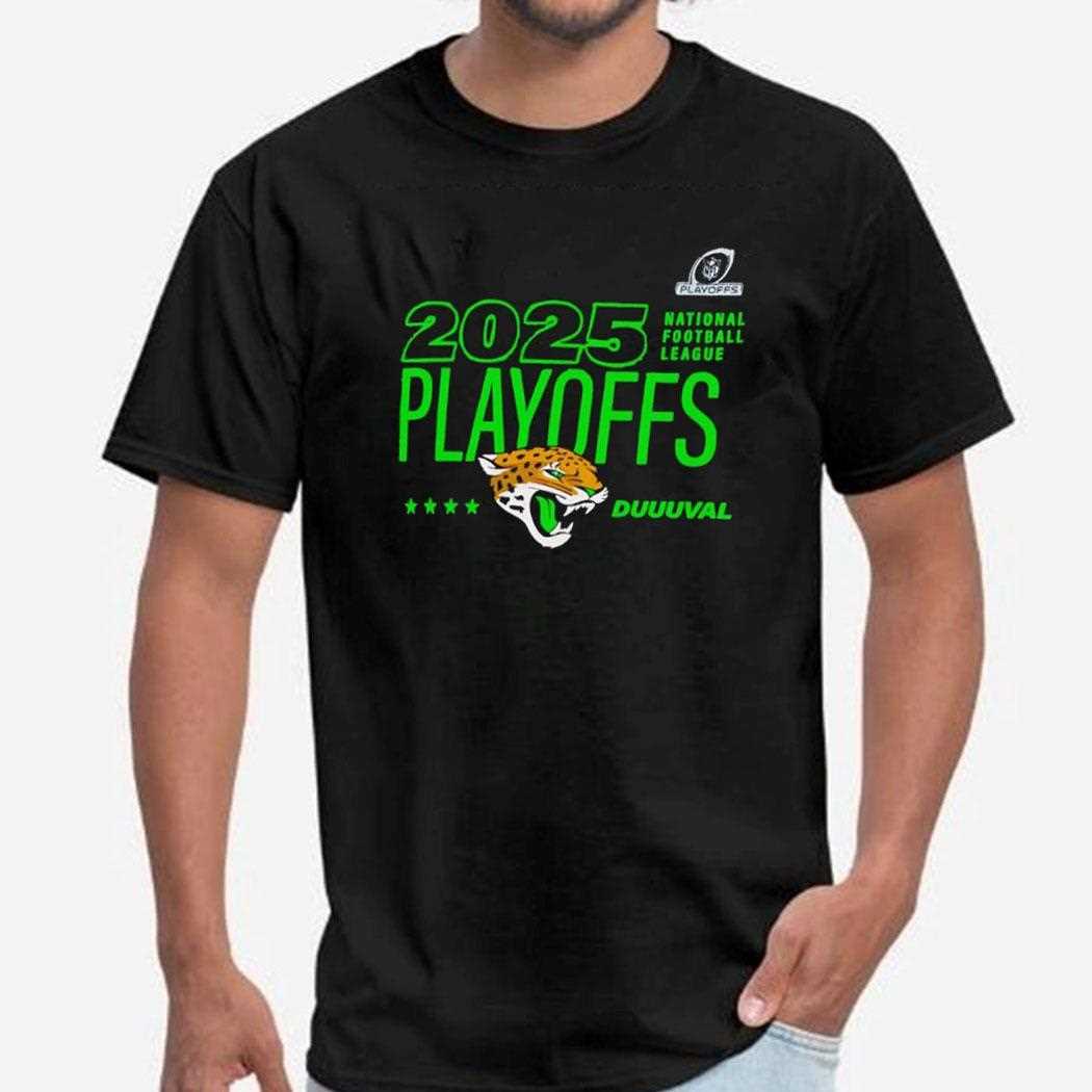 Jacksonville Jaguars 2025 Nfl Playoffs Ready Duuuval Tee