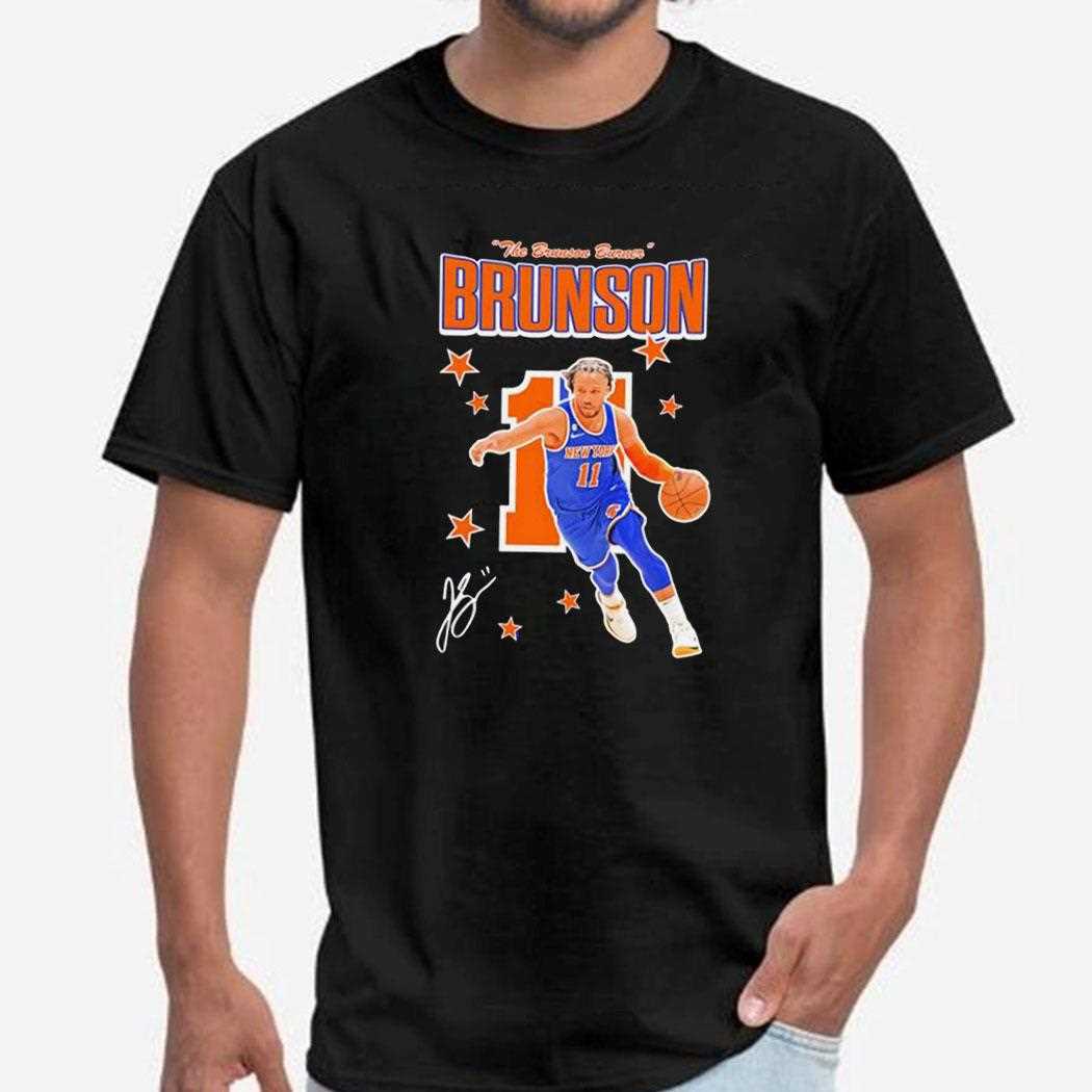 King Of New York Jalen Brunson #11 Basketball Fan Tee King Of New York Jalen Brunson #11 Basketball Fan Tee