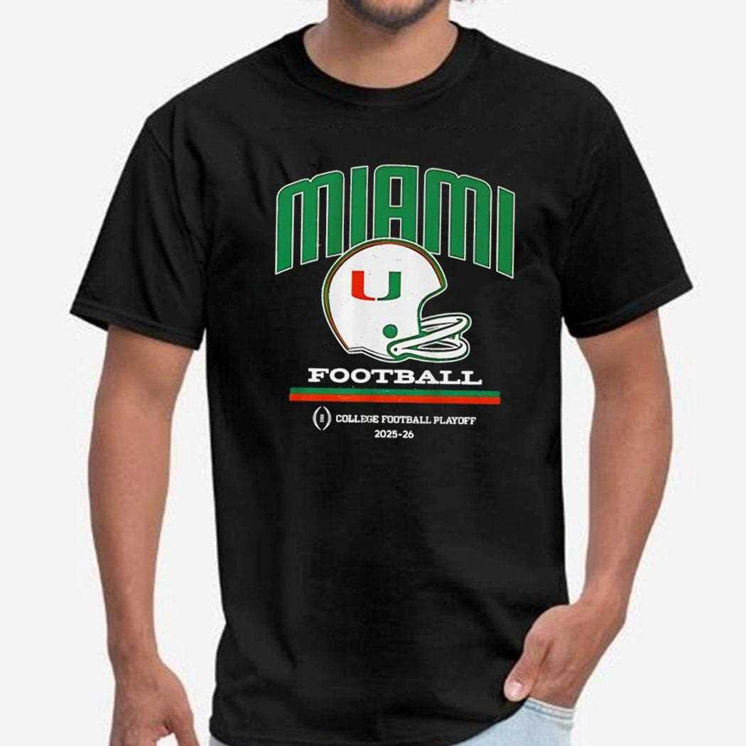 Miami Hurricanes Its All About The U College Footballl Playoff 2025-26 Tee