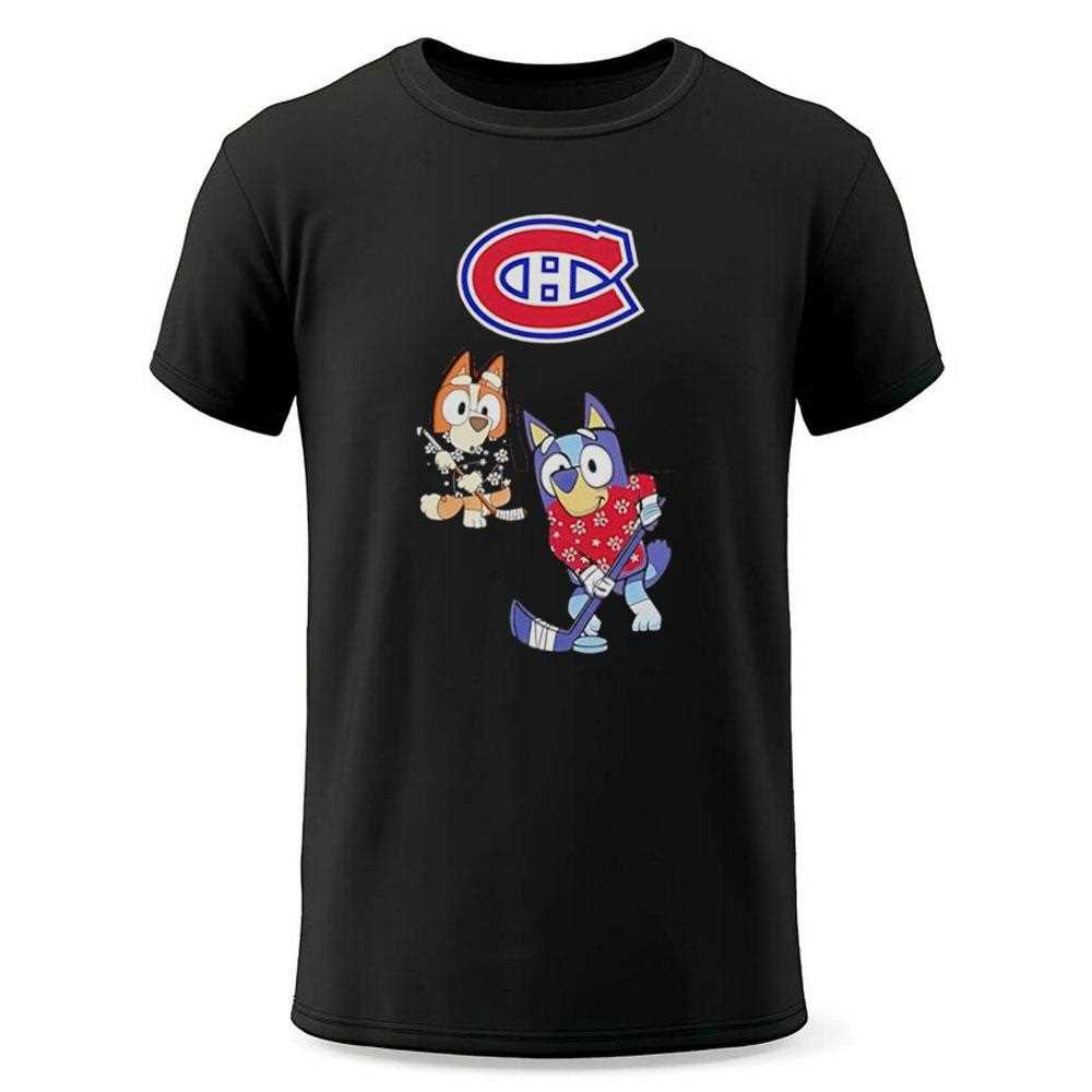 Montreal Canadiens Bluey Christmas Night 2025 Gameday Tee Montreal Canadiens Bluey Christmas Night 2025 Gameday Tee