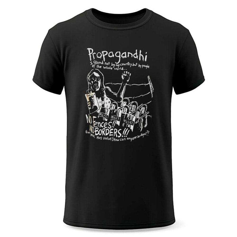 Propagandhi No Borders No Fences Tee Propagandhi No Borders No Fences Tee