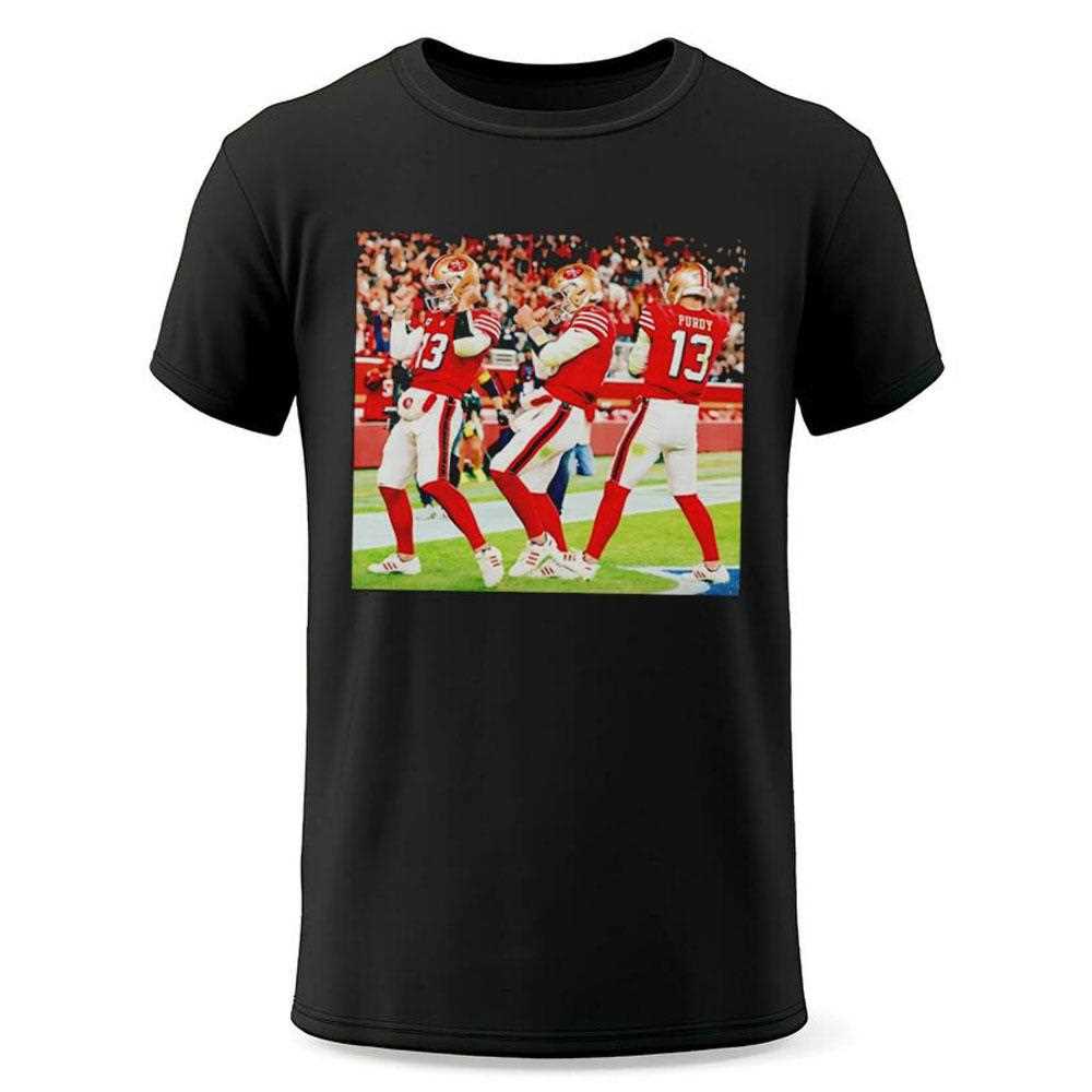 San Francisco 49ers Brock Purdy Celebration Dance Tee San Francisco 49ers Brock Purdy Celebration Dance Tee