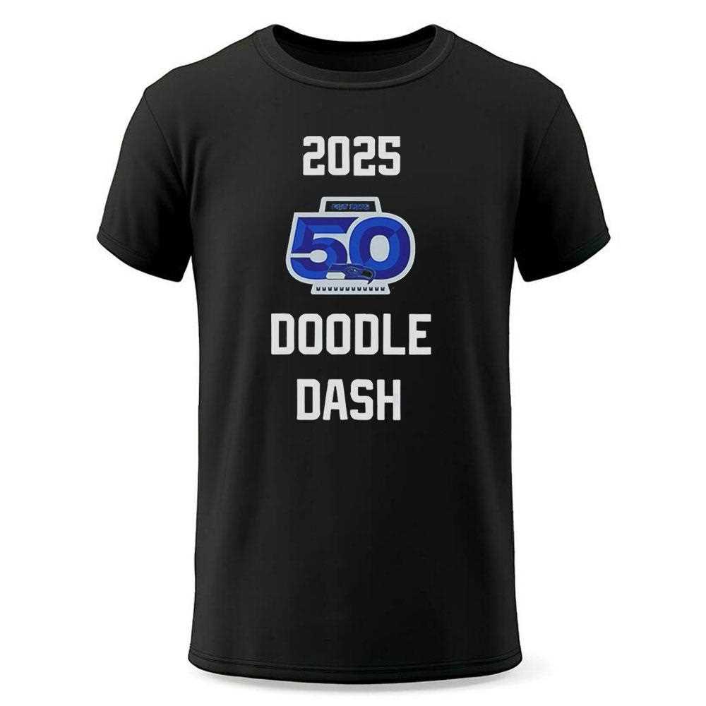 Seattle Seahawks 2025 Doodle Dash Tee Seattle Seahawks 2025 Doodle Dash Tee