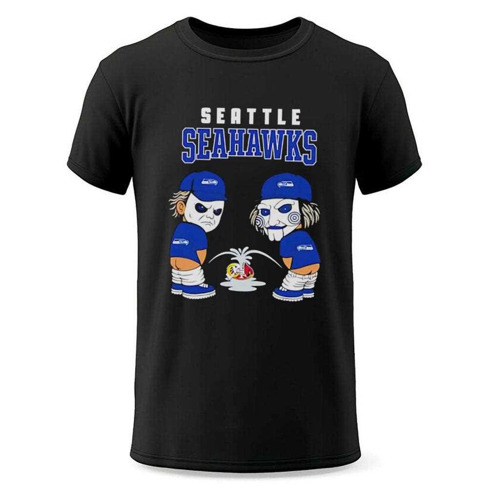 Seattle Seahawks Michael Myers Piss On Rams 49ers Cardinals Tee Seattle Seahawks Michael Myers Piss On Rams 49ers Cardinals Tee