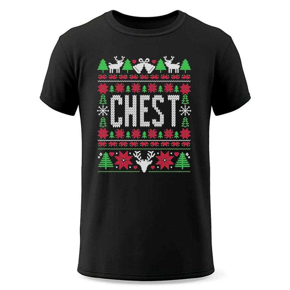 The Grinch Liz Langston Chest Christmas Tee The Grinch Liz Langston Chest Christmas Tee