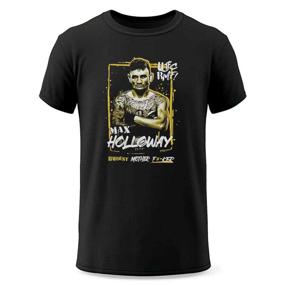 Top Max Holloway Ufc 300 Bmf Championship Tee Top Max Holloway Ufc 300 Bmf Championship Tee
