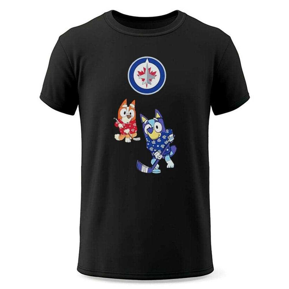 Winnipeg Jets Bluey Christmas Night 2025 Gameday Tee Winnipeg Jets Bluey Christmas Night 2025 Gameday Tee