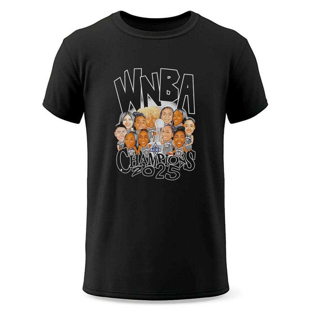 Wnba Las Vegas Aces Champions 2025 Tee Wnba Las Vegas Aces Champions 2025 Tee