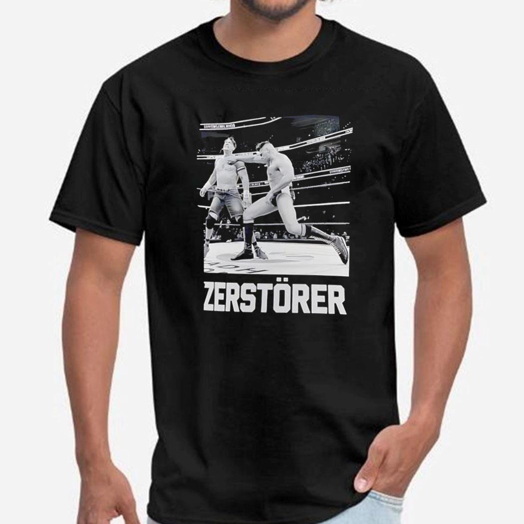 Wwe Gunther Zerstorer Banner Tee Wwe Gunther Zerstorer Banner Tee