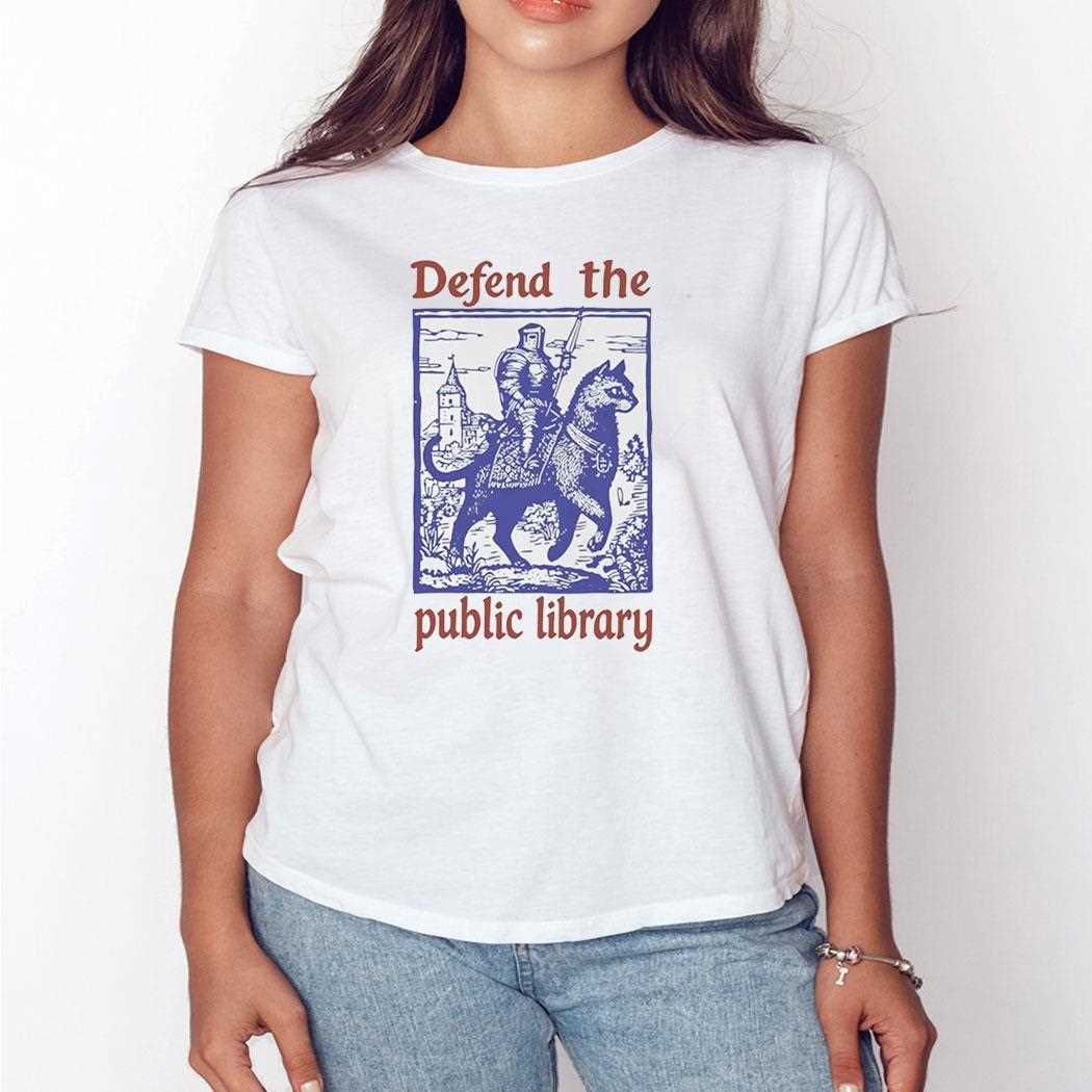Defend The Public Library Tee Defend The Public Library Tee