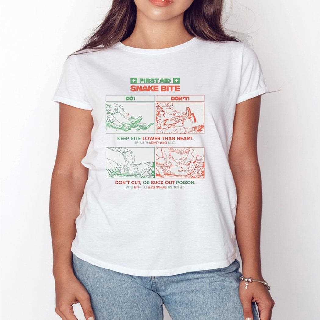 First Aid Snake Bite Keep Bite Lower Than Heart Tee First Aid Snake Bite Keep Bite Lower Than Heart Tee