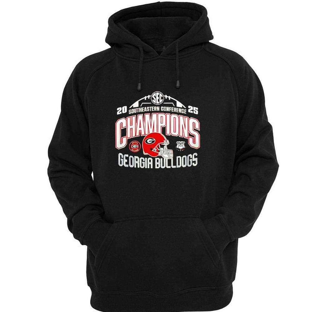 Georgia Bulldogs 2025 Sec Football Conference Champions Tee Georgia Bulldogs 2025 Sec Football Conference Champions Tee