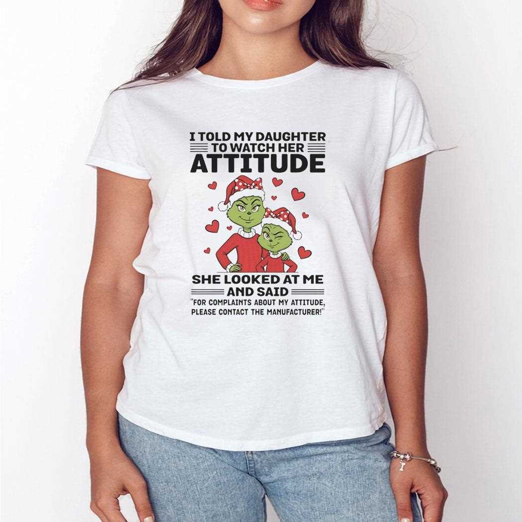 Grinch For Complaihts About My Attitude Please Contact The Manufacturer Christmas 2025 Tee Grinch For Complaihts About My Attitude Please Contact The Manufacturer Christmas 2025 Tee