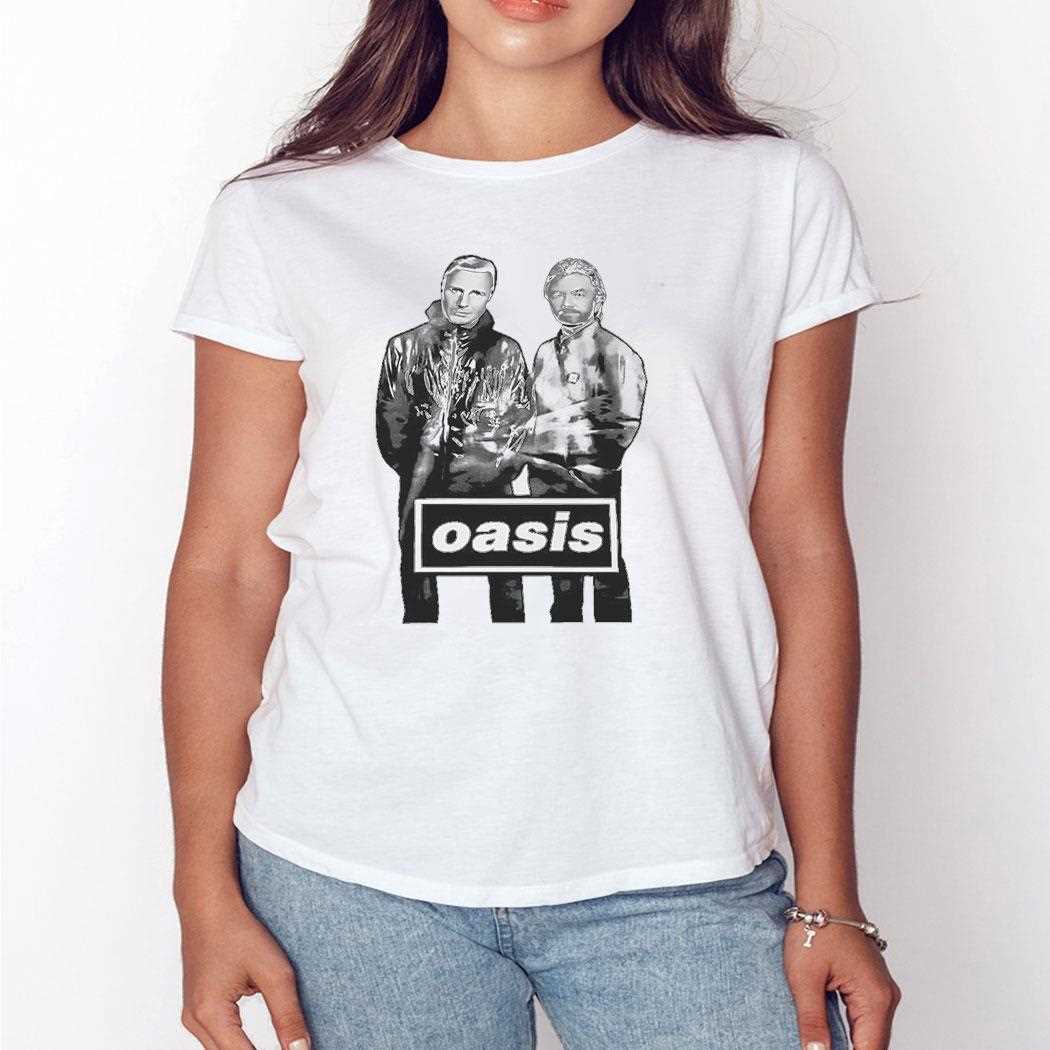 Liam Neeson And Noel Edmonds Oasis Tee Liam Neeson And Noel Edmonds Oasis Tee