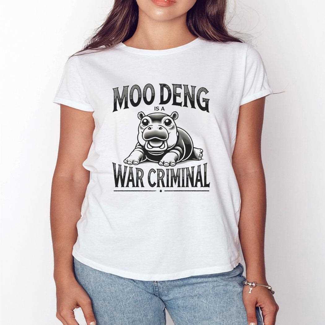 Moo Deng Is A War Criminal Tee Moo Deng Is A War Criminal Tee