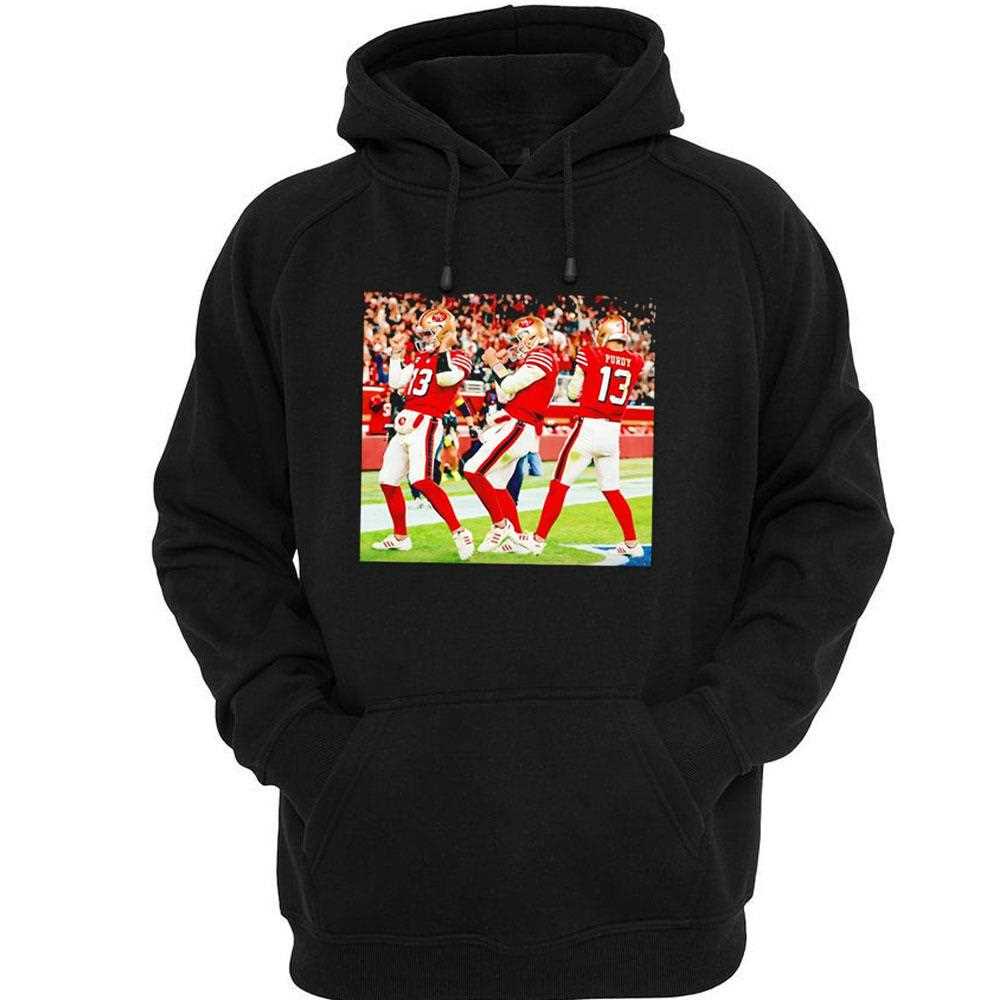 San Francisco 49ers Brock Purdy Celebration Dance Tee San Francisco 49ers Brock Purdy Celebration Dance Tee
