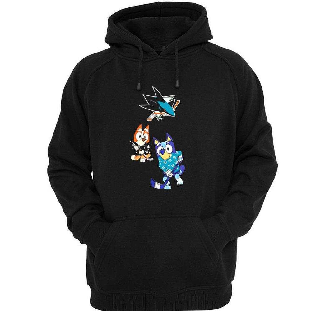 San Jose Sharks Bluey Christmas Night 2025 Gameday Tee San Jose Sharks Bluey Christmas Night 2025 Gameday Tee