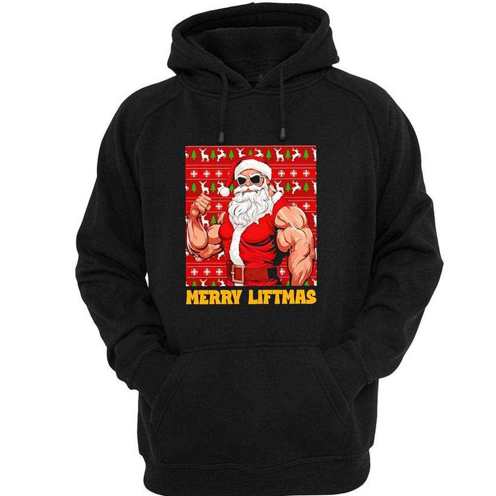 Santa Claus Merry Liftmas Tee Santa Claus Merry Liftmas Tee