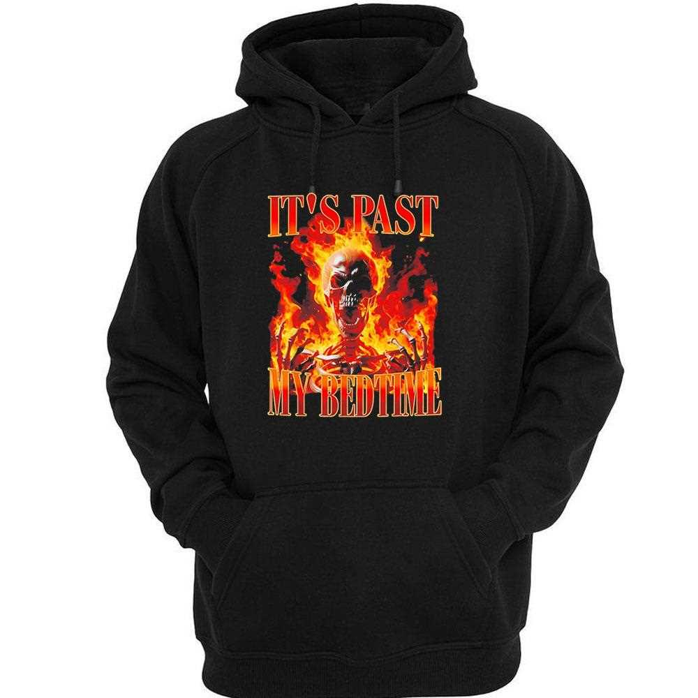 Skeleton Its Past My Bedtime Humor Tee Skeleton Its Past My Bedtime Humor Tee