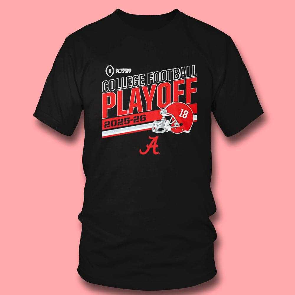 Alabama Football 2025-26 Cfp Stripe Tee Alabama Football 2025-26 Cfp Stripe Tee