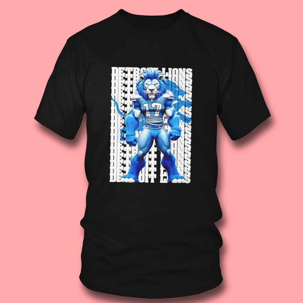 Big Lion 17 Detroit Lions Tee Big Lion 17 Detroit Lions Tee